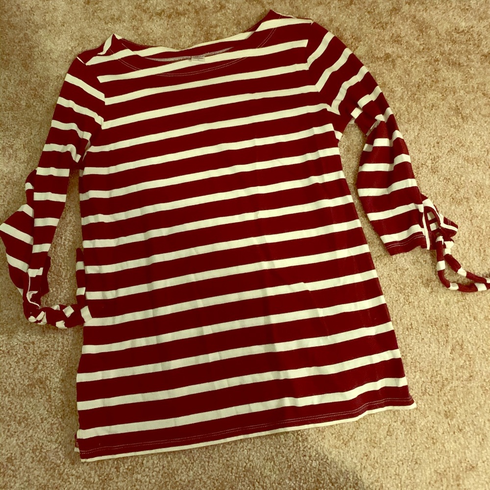 White and Martin striped shirt
